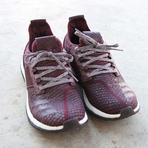 Limited Edition Maroon Pure Boost Adidas